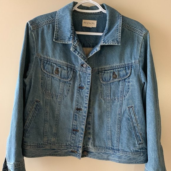 J.JILL OUT OF THE BLUE Jackets & Blazers - LADIES JEAN JACKET